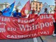 I lavoratori della Whirlpool di Cassinetta in sciopero