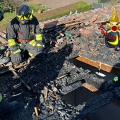 I vigili del fuoco sul posto I vigili del fuoco sul posto