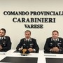 Da sinistra: il capitano Coppola, il colonnello Gagliardo e il capitano Dantonia