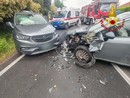 Scontro tra due auto a Samarate: tre persone ferite