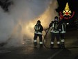 L'intervento dei vigili del fuoco a Busto L'intervento dei vigili del fuoco a Busto