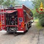 Villetta in fiamme a Cocquio Trevisago: in azione i vigili del fuoco