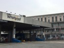 L'ingresso dello stabilimento, oggi Beko, di Cassinetta a Biandronno