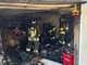 I vigili del fuoco sul posto