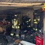 I vigili del fuoco sul posto I vigili del fuoco sul posto