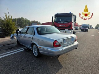 Le auto coinvolte nell'incidente
