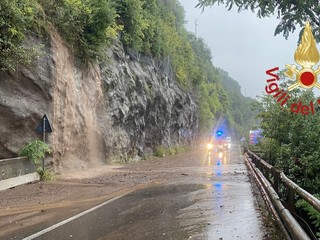 La situazione sulla statale Regina, in provincia di Como La situazione sulla statale Regina, in provincia di Como