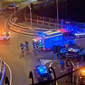 I soccorsi in un'immagine pubblicata dalla pagina Instagram "Unarotondasullago"