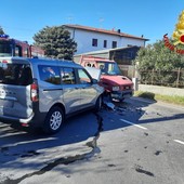 I mezzi coinvolti nello scontro in via Carnia
