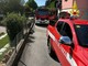 I vigili del fuoco sul posto