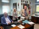 Il Procuratore della Repubblica di Varese Antonio Gustapane insieme alla dirigente Angela Marotta e al Responsabile dell'Ufficio del Casellario Giudiziario Lafranco Pellini