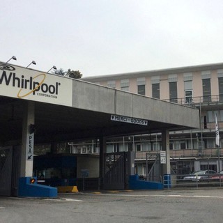 L'ingresso dello stabilimento, oggi Beko, di Cassinetta a Biandronno