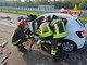 Le auto coinvolte nell'incidente Le auto coinvolte nell'incidente