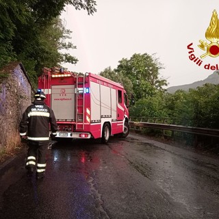 I vigili del fuoco in azione nel Varesotto