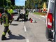 I soccorsi sul luogo dell'incidente a Mariano Comense
