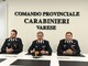 Da sinistra: il capitano Coppola, il colonnello Gagliardo e il capitano Dantonia