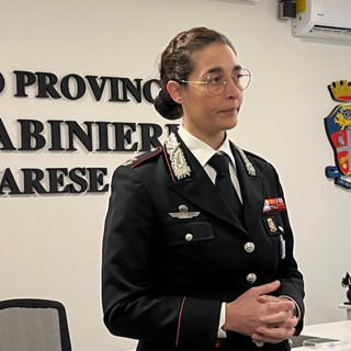 Il maggiore Chiara Crupi, comandante della Compagnia di Varese