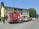 Un'immagine scattata poco dopo l'incidente con i primi soccorsi all'opera Un'immagine scattata poco dopo l'incidente con i primi soccorsi all'opera