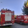 I vigili del fuoco in azione a Maccagno