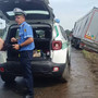 Angera: tir esce di strada, via Varesina chiusa al traffico Angera: tir esce di strada, via Varesina chiusa al traffico