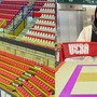 Il nuovo look della e-work Arena e l'arrivo a Malpensa di Mariam Metwally (foto Uyba)
