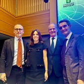 Da sinistra: Piazza, Tovaglieri, Calderoli e Fontana