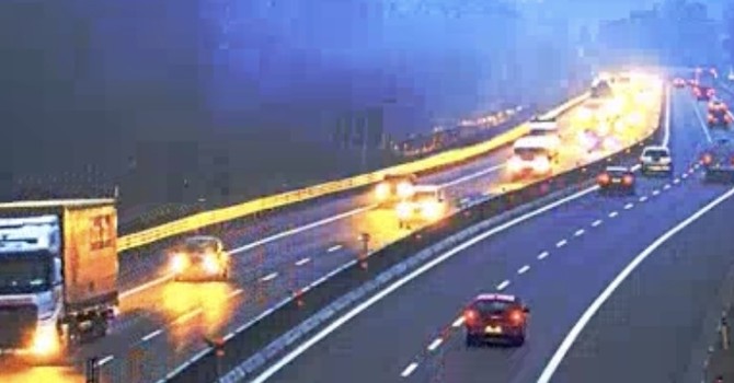 La A26 stamattina vista dalla webcam La A26 stamattina vista dalla webcam