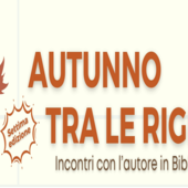 “Autunno tra le righe”, sette incontri con gli autori da settembre a ottobre “Autunno tra le righe”, sette incontri con gli autori da settembre a ottobre