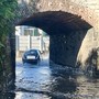 FOTO. Il ponticello fedelmente a mollo, aspettando i lavori