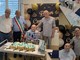 Angelo Beretta  con il vicepresidente Mazzucchelli,  l'assessore Cislaghi, il figlio Dario