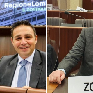 Da sinistra, Samuele Astuti (Pd) e Luigi Zocchi (FdI)