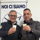 Da sinistra, i leghisti Alessandro Albani e Simone Orsi