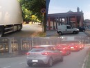 Tir in viale Alfieri: «Così congestionato la mattina da non respirare. Ma perché non li dirottate su strade più larghe?»