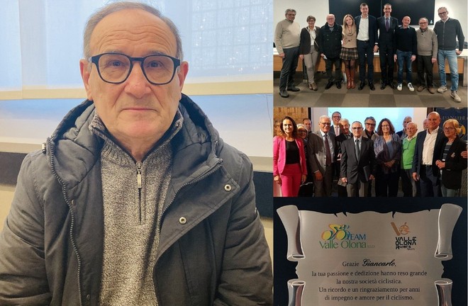Giancarlo Agazzi passa il testimone e saluta il Team Valle Olona. I riconoscimenti