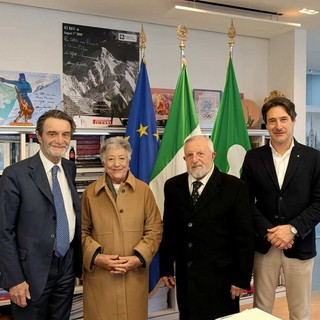 Licata: «Dal presidente Fontana con gli 87enni Silvia e Martino, esempi di anzianità attiva»