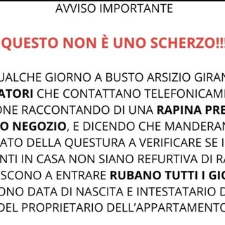 Truffatori telefonano a potenziali vittime raccontando di una falsa rapina da Ceccuzzi: «Siamo della Questura, dobbiamo verificare i suoi gioielli»