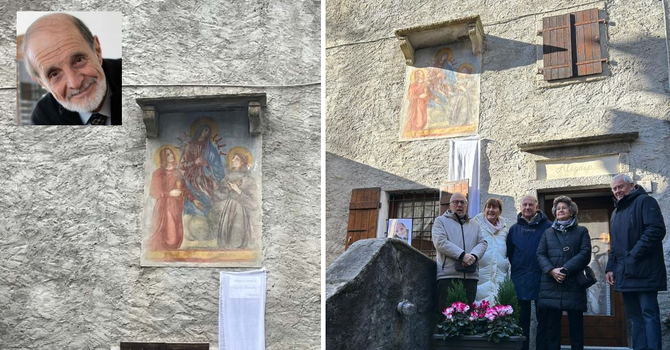 Un affresco torna a splendere a Craveggia. Nel ricordo del bustocco Angelo Prandoni