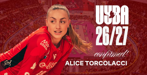 Uyba, arriva il quarto “sì”: confermata Alice Torcolacci. «Continuare con questo gruppo sarà un grande vantaggio per crescere»