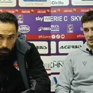 Bolzoni e Di Munno hanno commentato la gara del “Tullio Saleri” di Lumezzane in sala stampa