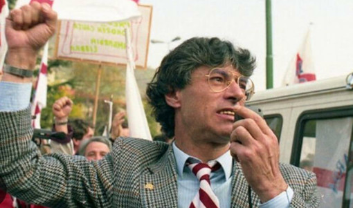 La foto di Umberto Bossi postata da Matteo Bianchi
