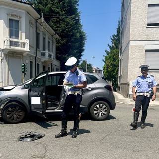 LA FOTO. Incidente tra auto e moto in viale Alfieri a Busto