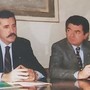 Renato Borroni e Roberto Toia in una foto dall'archivio dell'Informazione