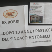 Ex Borri, la protesta nella cassetta delle lettere