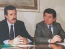 Renato Borroni e Roberto Toia in una foto dall'archivio dell'Informazione Renato Borroni e Roberto Toia in una foto dall'archivio dell'Informazione