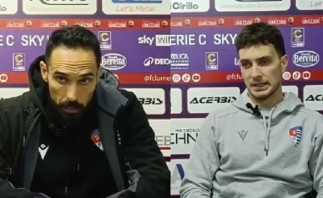 Bolzoni e Di Munno hanno commentato la gara del “Tullio Saleri” di Lumezzane in sala stampa
