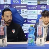 Bolzoni e Desogus nel post partita di Brescia-Pro Patria 3-2 Bolzoni e Desogus nel post partita di Brescia-Pro Patria 3-2