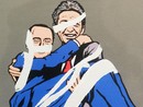 Milano, vandalizzato murale con Berlinguer e Berlusconi