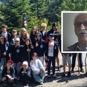 Bambini ucraini all Aprica, estate 2026. Nel riquadro Antonio Tosi