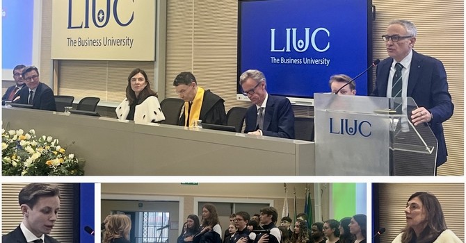 VIDEO. Liuc apre l'anno accademico: «Attorno a noi il mondo cambia e dobbiamo continuare a innovare e adattarci, mantenendo ferma la rotta»
