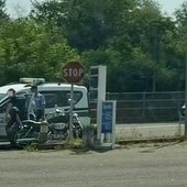 Scontro auto moto tra Busto e Olgiate, allertato l'elisoccorso